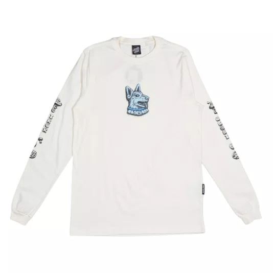Camiseta Santa Cruz M/L Winkowski Dog Off White