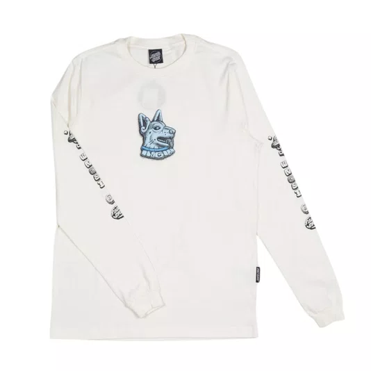 Camiseta Santa Cruz M/L Winkowski Dog Off White