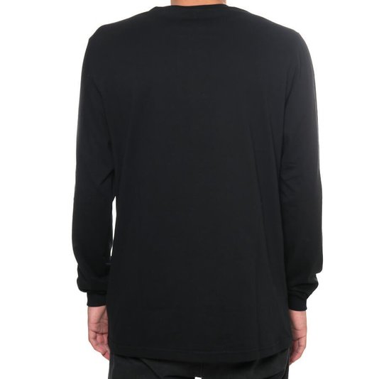 Camiseta Santa Cruz Manga Longa Classic Dot Logo Preto