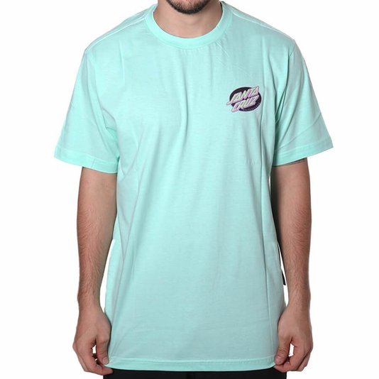 Camiseta Santa Cruz Mummy Hand Azul Turquesa
