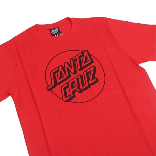 Camiseta Santa Cruz Opus Dot Infantil Vermelho
