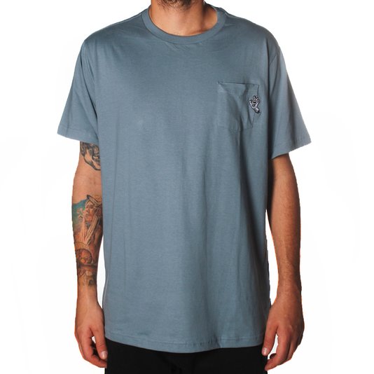 Camiseta Santa Cruz Pocket Simplified Azul Indigo