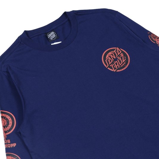 Camiseta Santa Cruz Rob Evolution M/L Azul Marinho