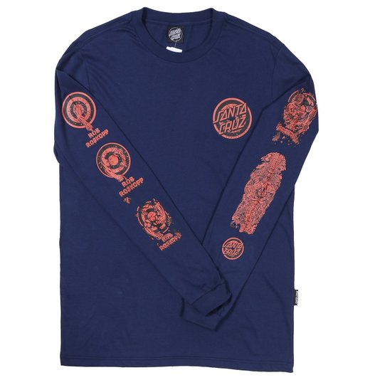 Camiseta Santa Cruz Rob Evolution M/L Azul Marinho