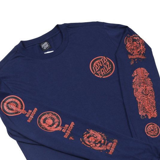 Camiseta Santa Cruz Rob Evolution M/L Azul Marinho