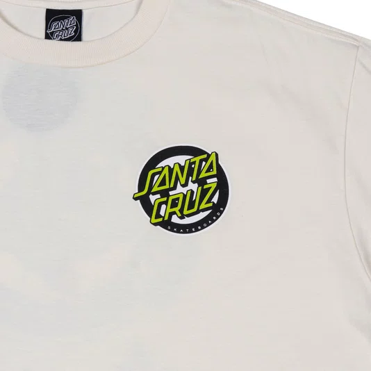 Camiseta Santa Cruz Roskopp Screaming Target Off White