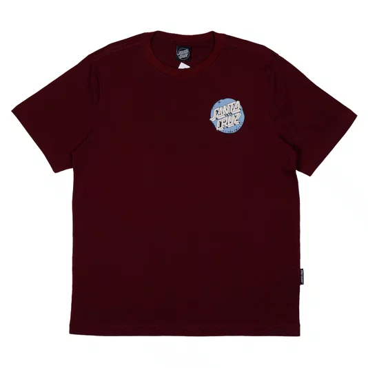 Camiseta Santa Cruz Scrawl Brick Dot Ss Bordo