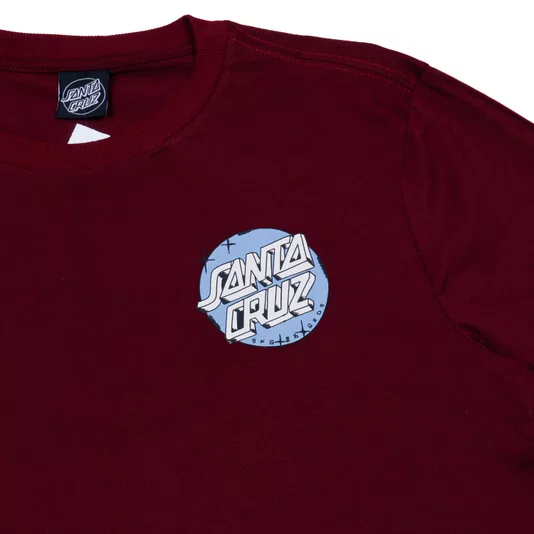 Camiseta Santa Cruz Scrawl Brick Dot Ss Bordo