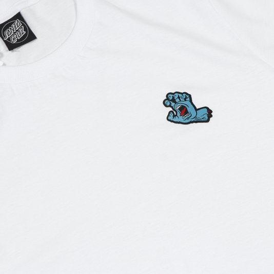 Camiseta Santa Cruz Screaming Hand Bottom Branco