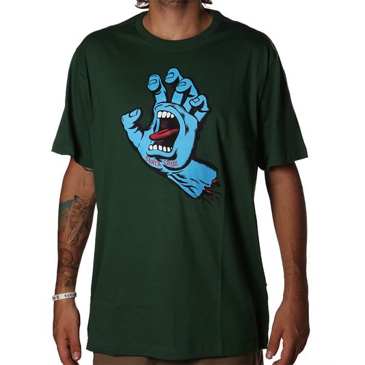 Camiseta Santa Cruz Screaming Hand Verde