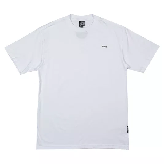 Camiseta Santa Cruz Strip Label Branco