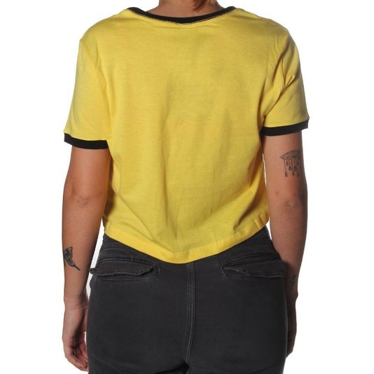 Camiseta Santa Cruz WoodStock Ringer Amarelo