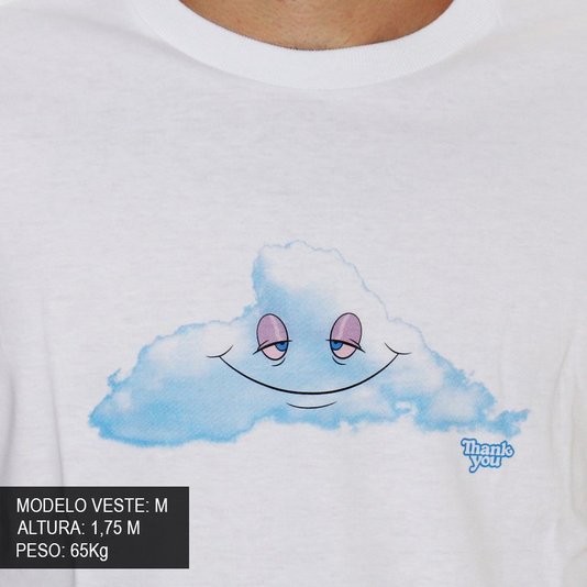 Camiseta Thank You Head In The Cloud Branco