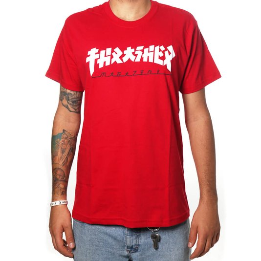 Camiseta Thrasher Magazine Godzila Vermelho