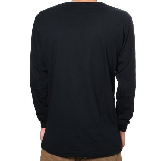 Camiseta Thrasher Magazine Logo Manga Longa Preto