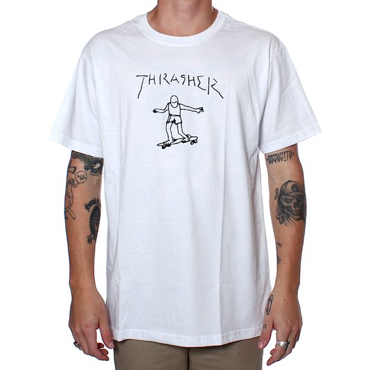Camiseta Thrasher Magazine Mark Gonzalez Branco