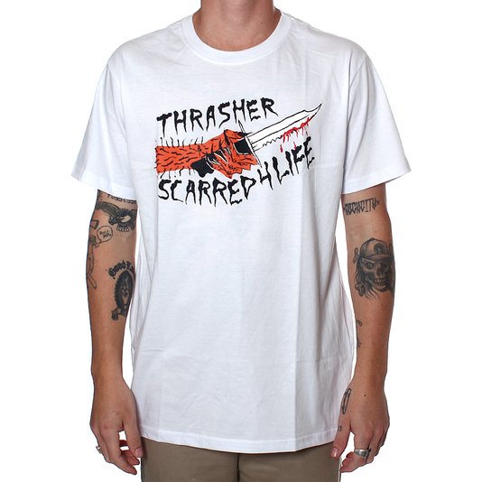 Camiseta Thrasher Magazine Scarred Branco