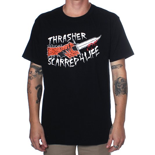 Camiseta Thrasher Magazine Scarred Preto