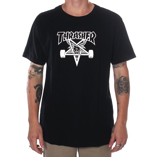 Camiseta Thrasher Magazine Skate Goat Preto
