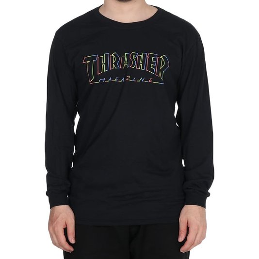 Camiseta Thrasher Magazine Spectrum M/L Preto