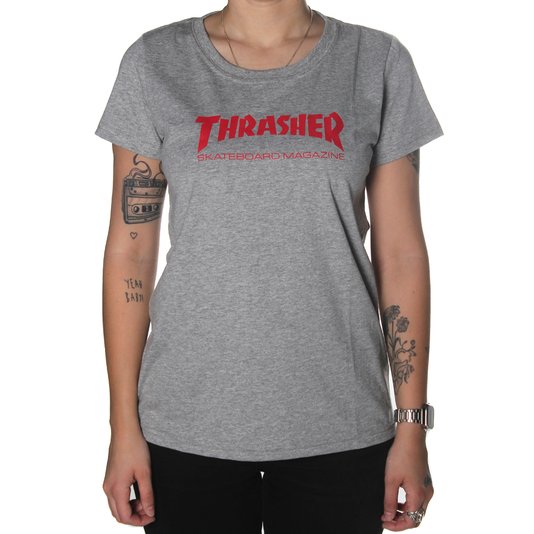 Camiseta Thrasher Skateboard Magazine Logo Mescla
