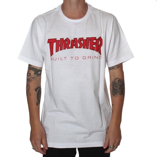 Camiseta Thrasher x Independent BTG Branco