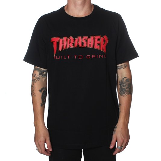 Camiseta Thrasher x Independent BTG Preto