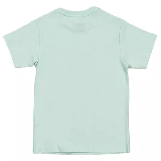 Camiseta Vans Archived Logo Infantil Verde Menta