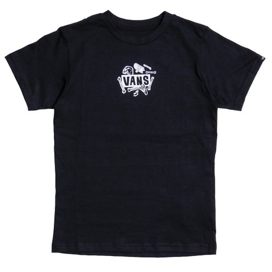 Camiseta Vans Bone Yards Infantil Preto