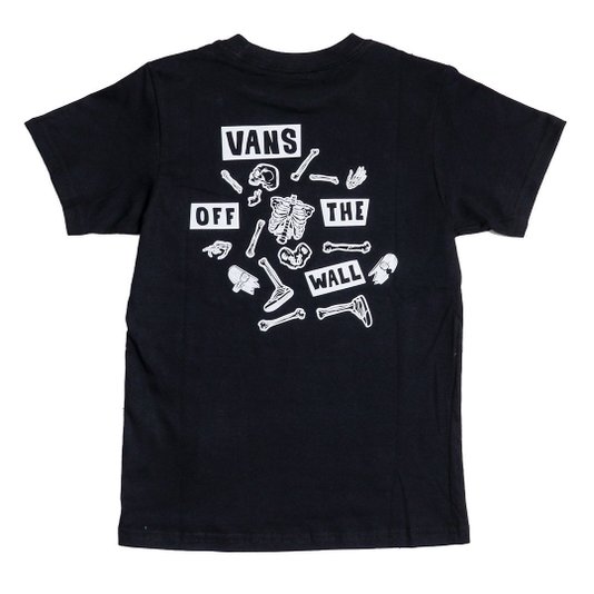 Camiseta Vans Bone Yards Infantil Preto