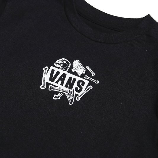Camiseta Vans Bone Yards Infantil Preto