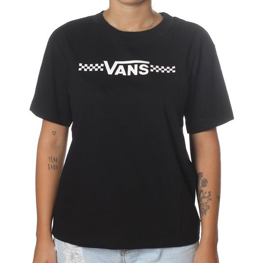 Camiseta Vans Boxy Fun Times Preto