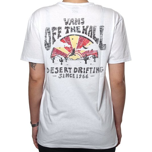 Camiseta Vans Boyfriend Desert Feminina Branco