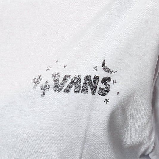 Camiseta Vans Boyfriend Desert Feminina Branco