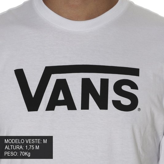 Camiseta Vans Classic Manga Longa Branco