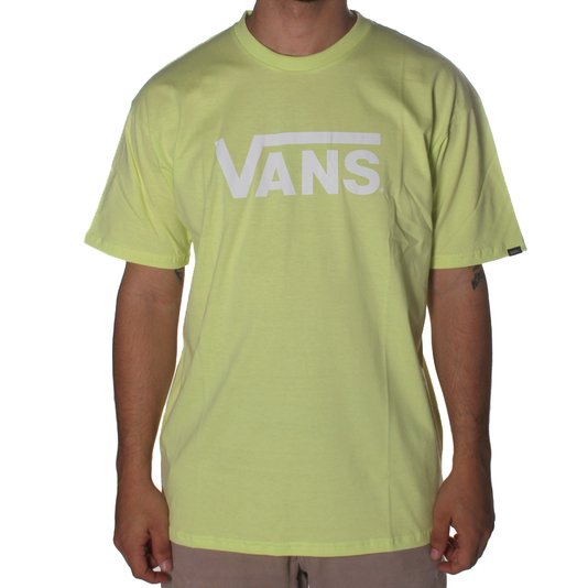Camiseta Vans Classica Logo Verde/Branco