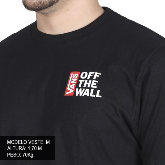 Camiseta Vans Custom Off The Wall III Preto