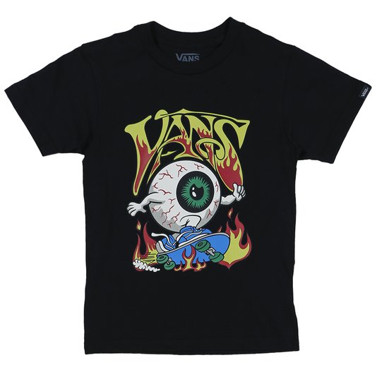 Camiseta Vans Eyeballie Infantil Preto