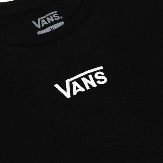 Camiseta Vans Flying V Crew Cropped Feminino Preto
