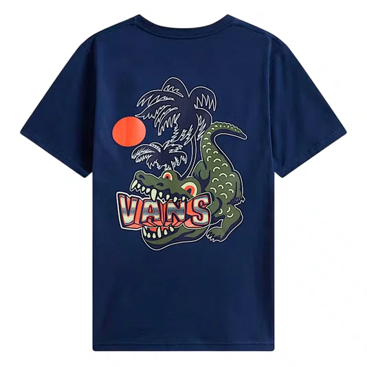 Camiseta Vans Infantil Hangry Gator Azul