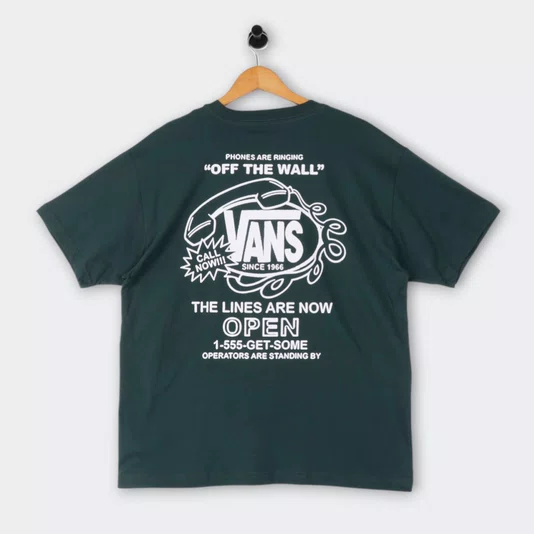 Camiseta Vans Hot Lines Verde