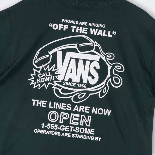Camiseta Vans Hot Lines Verde