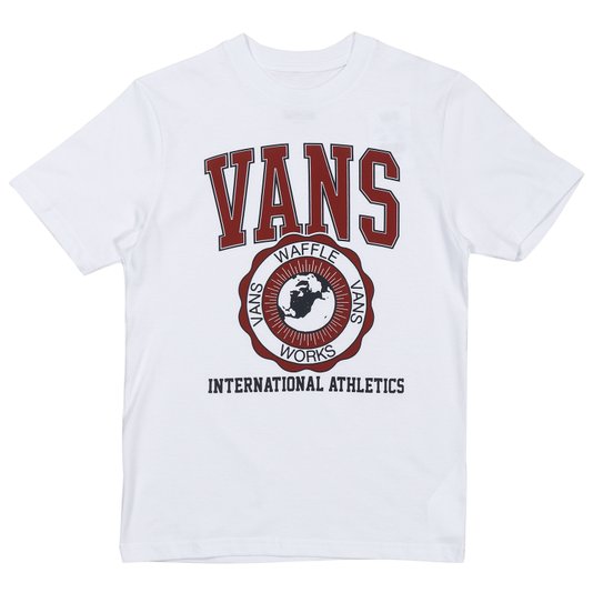 Camiseta Vans Inter V Juvenil Branco