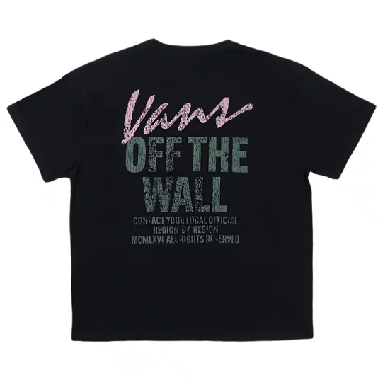 Camiseta Vans Lady Wall Outsized Preto