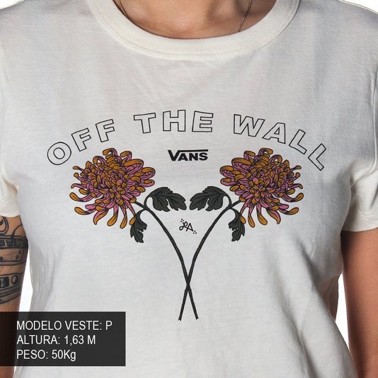 Camiseta Vans Lizzie Armanto Chrys Baby Creme