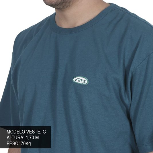 Camiseta Vans Off The Wall Color Azul Petroleo