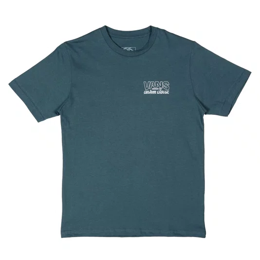 Camiseta Vans Shop Front Infantil Cinza