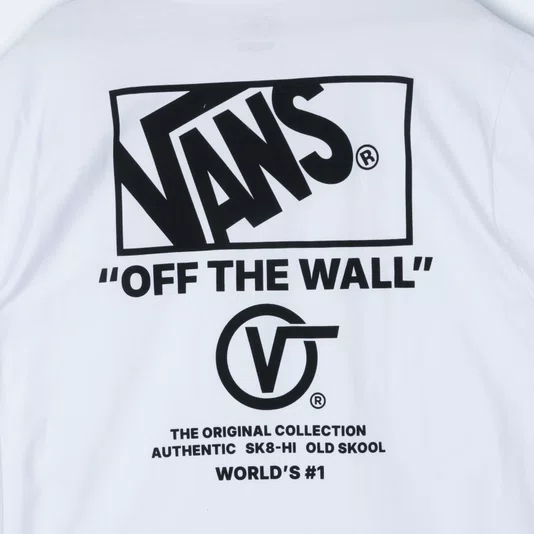 Camiseta Vans Stacked Hi Branco