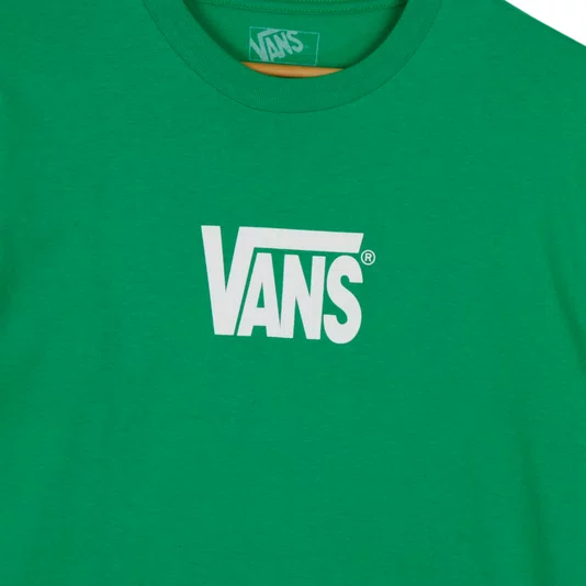 Camiseta Vans Stretch Logo Verde Bandeira