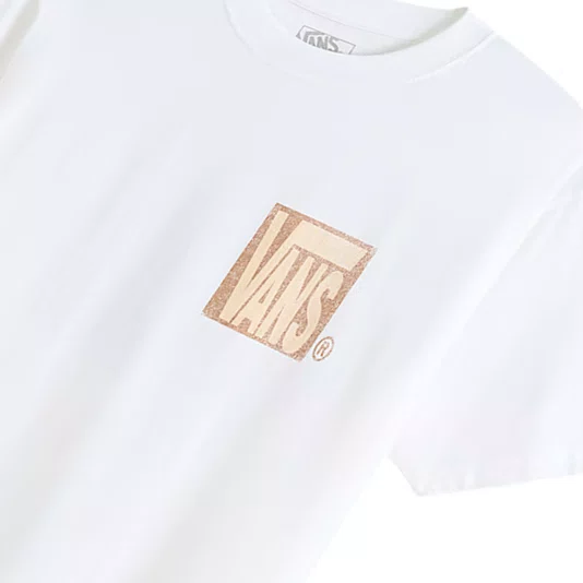 Camiseta Vans Stretch Stack Crackle Branco